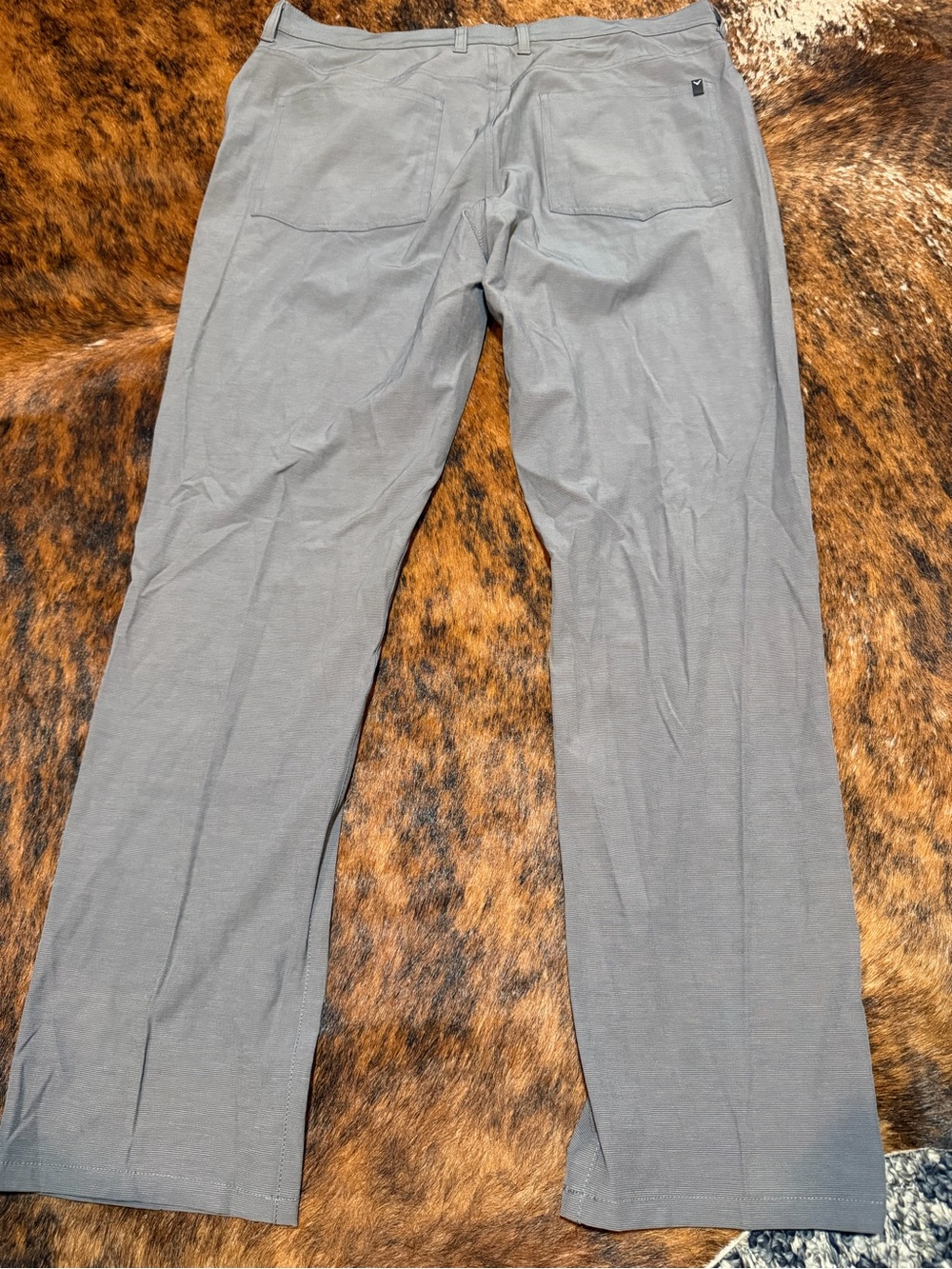 Callaway Pants Mens 36x32 Gray 5 Pocket Golf Stretch Sorona Performance Flex